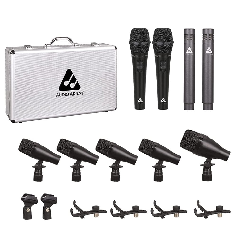 audio array drumkit microphones black audio array am-k3 wired microphone drum kit