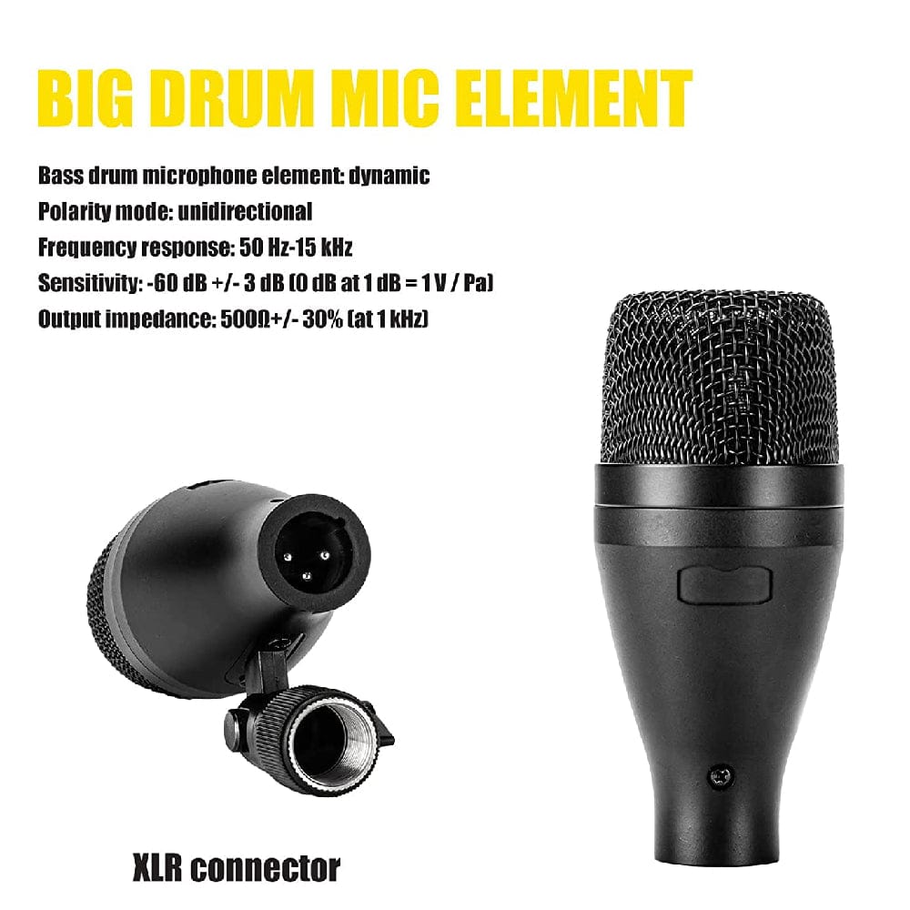 audio array drumkit microphones black audio array am-k3 wired microphone drum kit