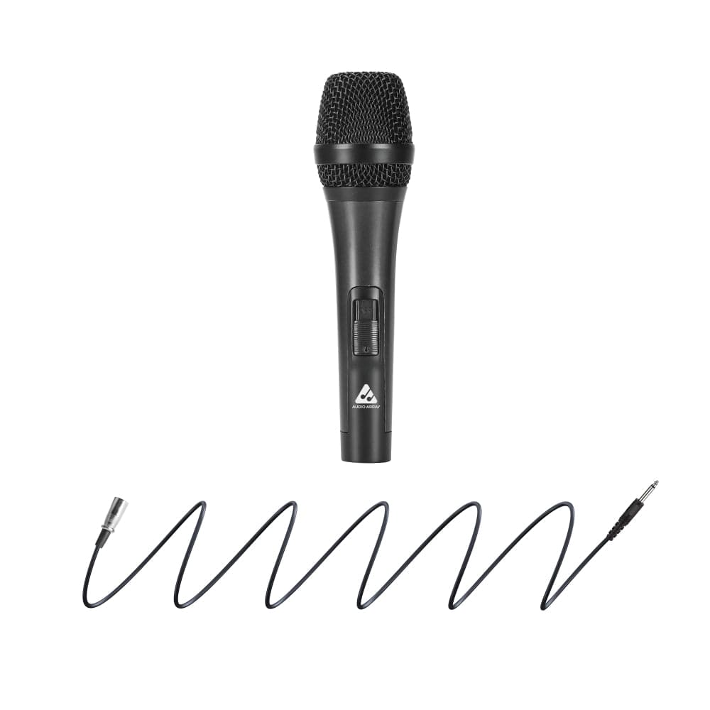 audio array dynamic microphones black audio array am-c27 xlr to trs dynamic unidirectional live handheld vocal microphone