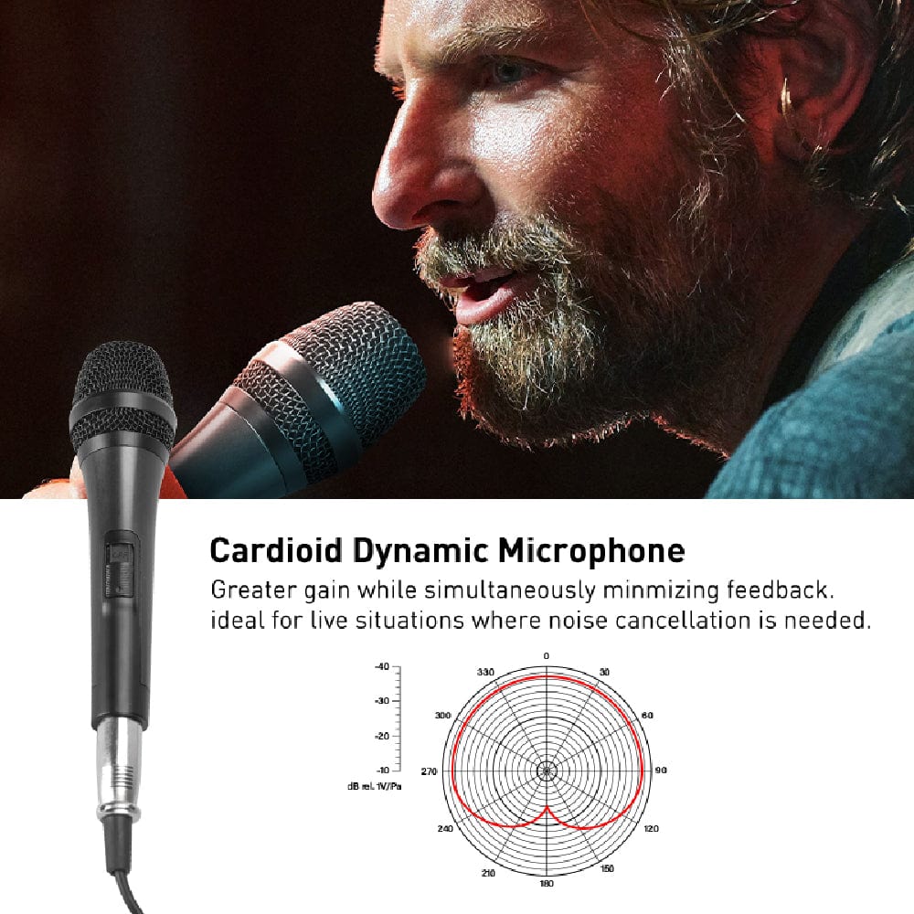audio array dynamic microphones black audio array am-c27 xlr to trs dynamic unidirectional live handheld vocal microphone