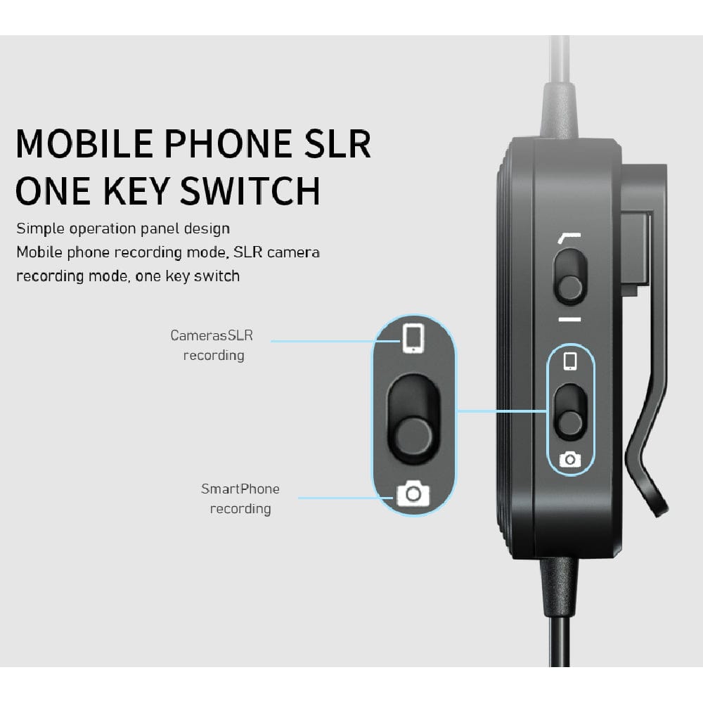 audio array lavalier microphones black audio array am-c13 all metal condenser collar microphone with 3.5mm connector with battery for dslr & smartphone