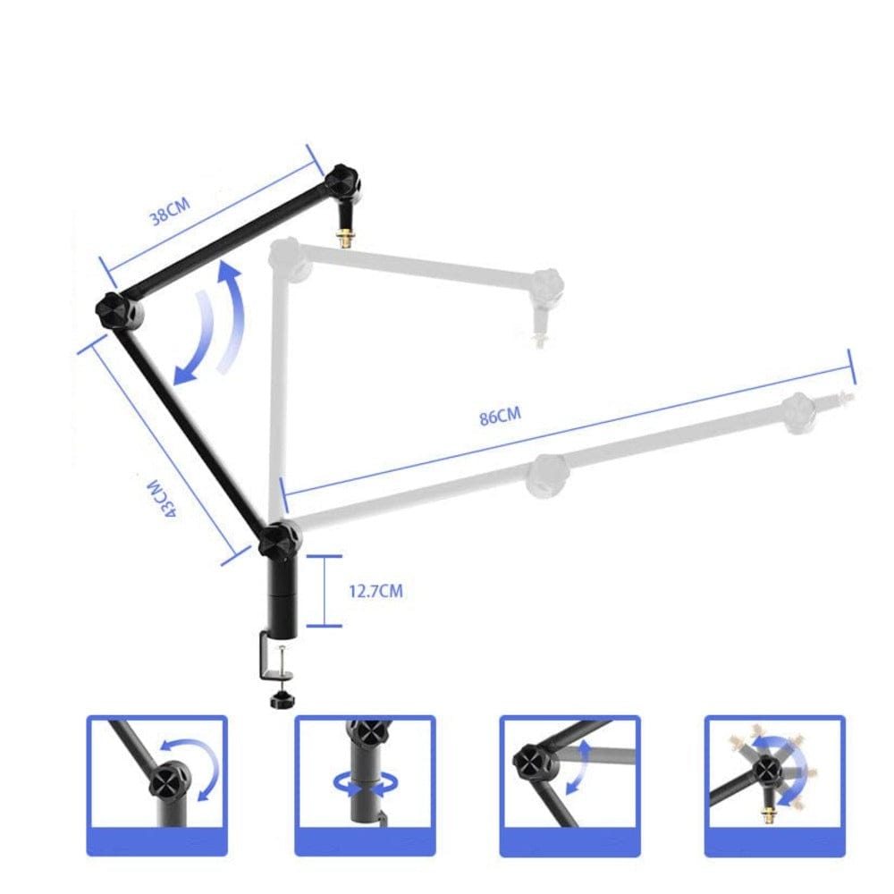 audio array microphone accessories audio array aa-15 microphone arm stand