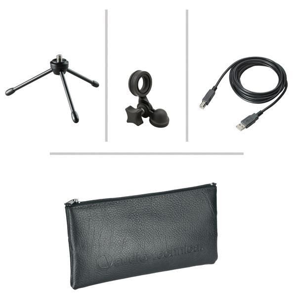 audio-technica condenser microphones audio-technica home creation bundle with at2020 usb plus cardioid condenser usb microphone & ath-m20x headphone