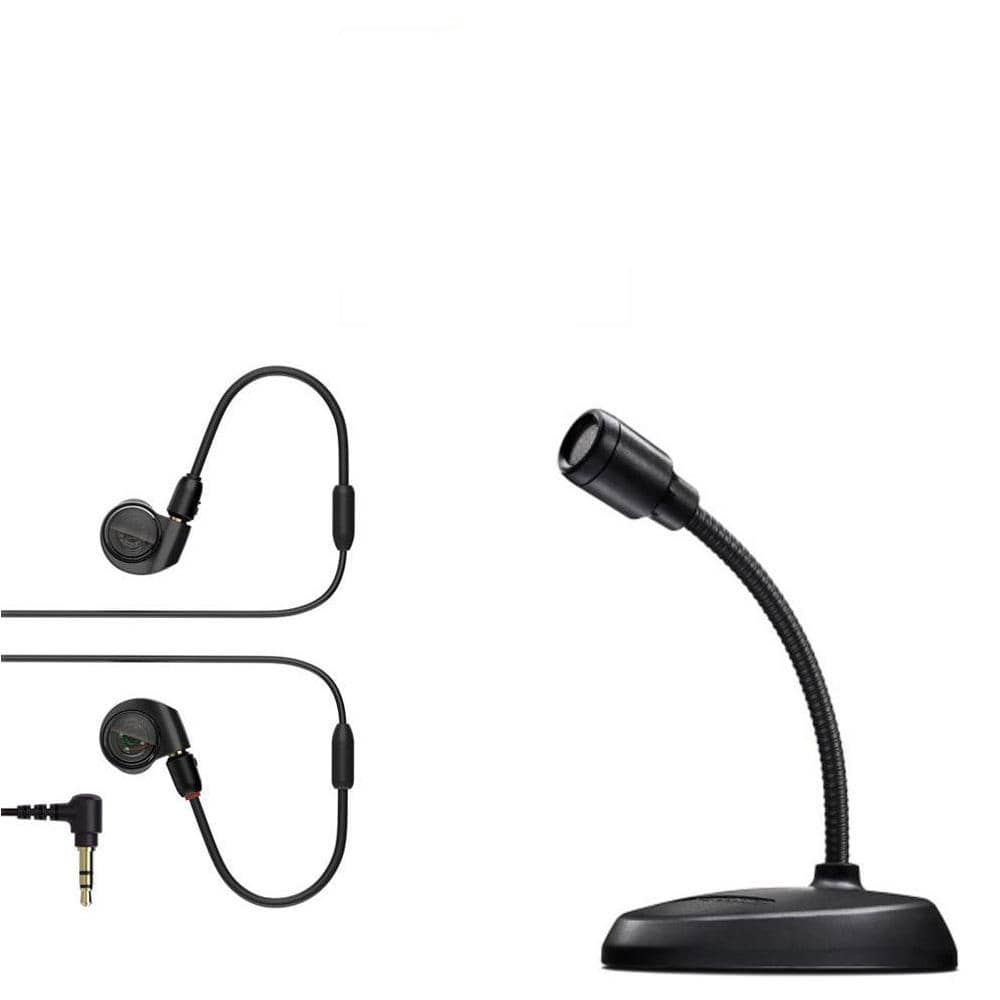 audio-technica condenser microphones audio-technica home creation bundle with atgm1-usb desktop microphone & ath-e40 monitor headphone