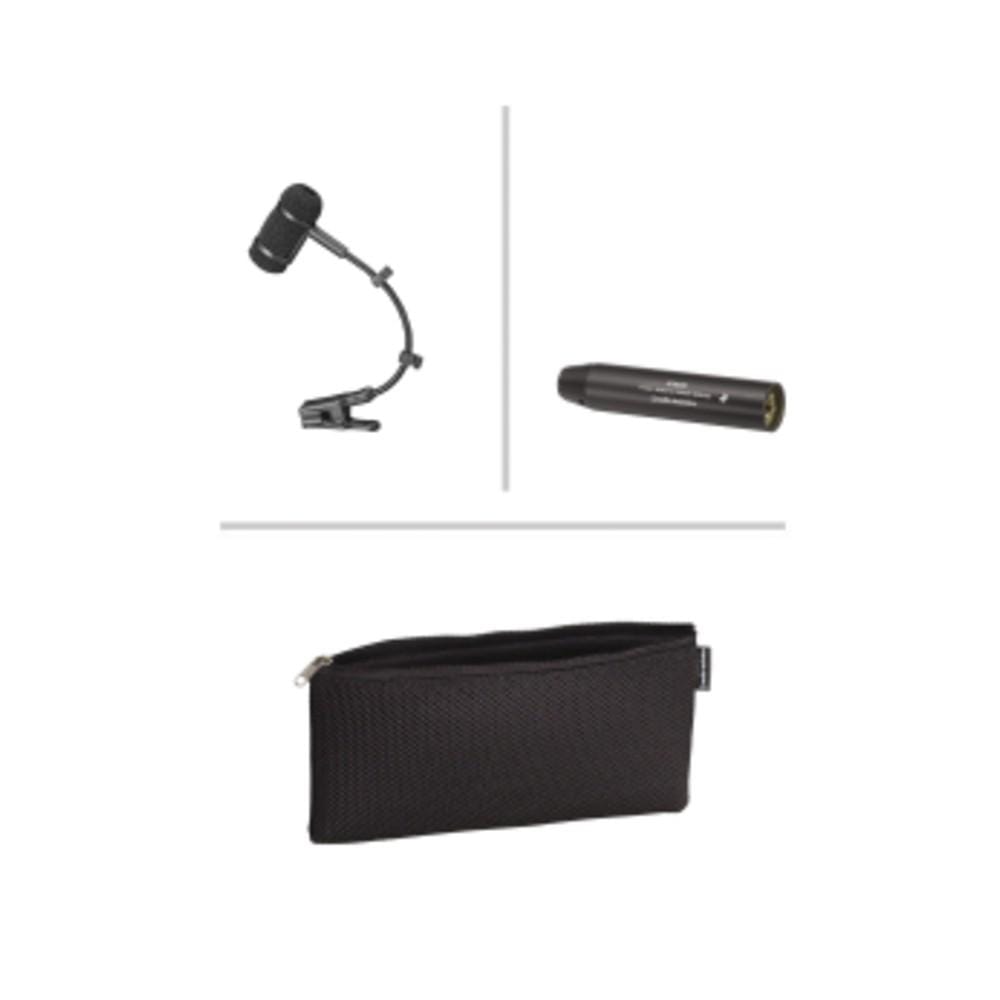 audio-technica condenser microphones audio-technica pro35 cardioid condenser clip-on instrument microphone