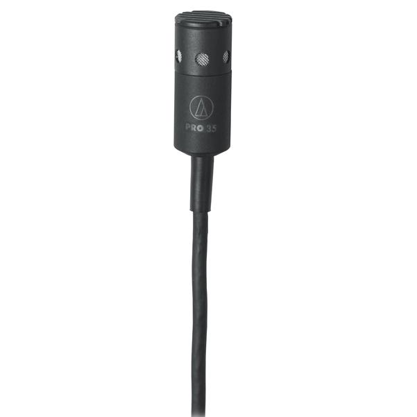 audio-technica condenser microphones audio-technica pro35 cardioid condenser clip-on instrument microphone