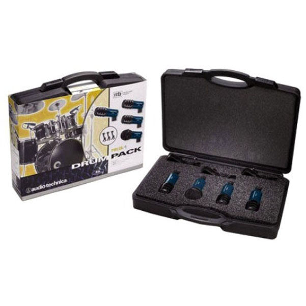 audio-technica drumkit microphones audio-technica mb/dk4 drum-microphone pack