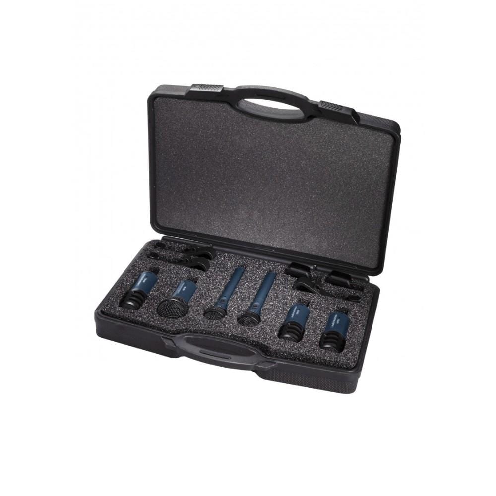 audio-technica drumkit microphones audio-technica mbdk7 midnight blues drumkit microphone - 7 pack