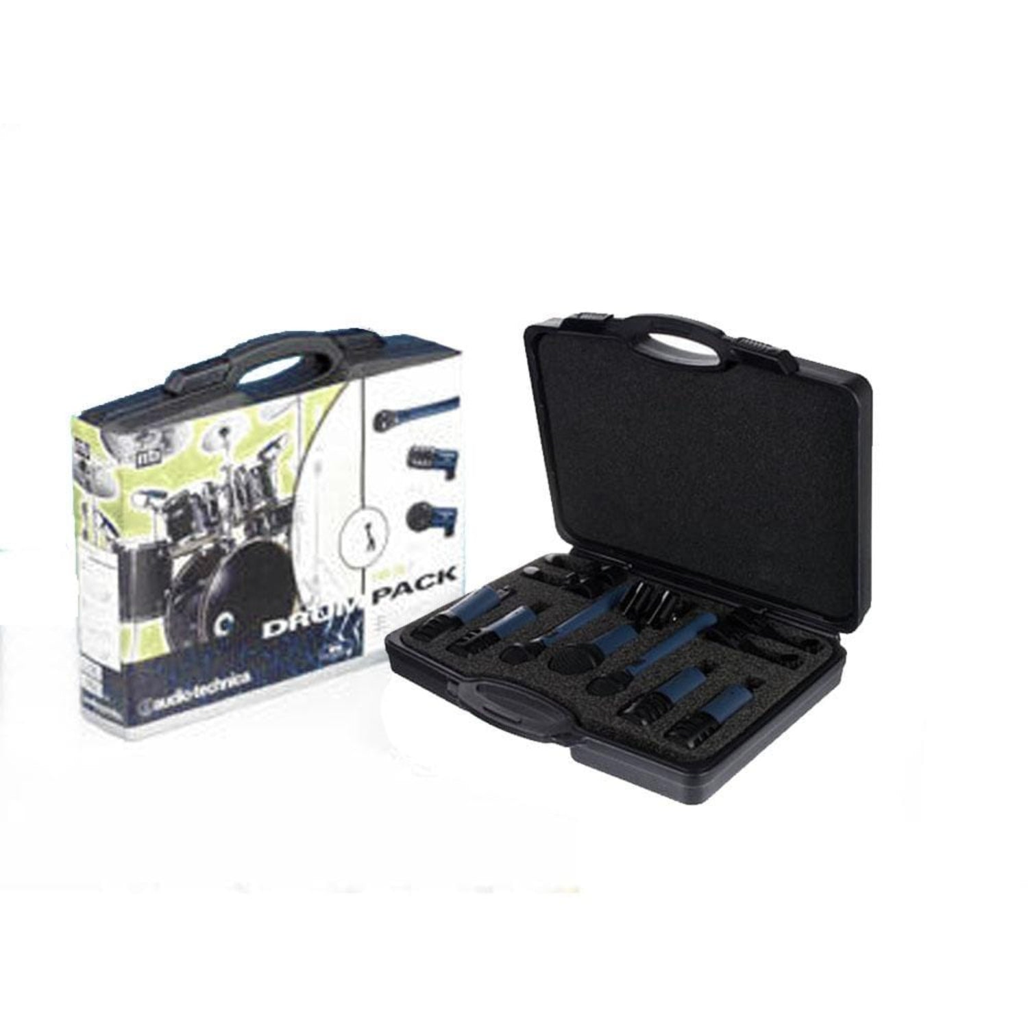 audio-technica drumkit microphones audio-technica mbdk7 midnight blues drumkit microphone - 7 pack