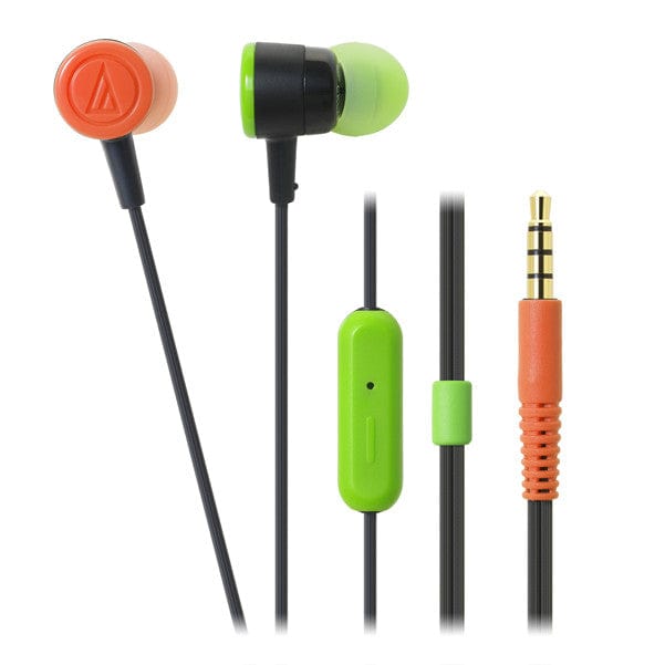 audio-technica headphones black crazy audio-technica ath-ckl220is dip in-ear headphones with mic and button control #color_black-crazy