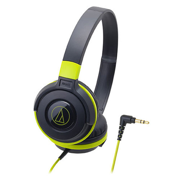 audio-technica headphones black green audio-technica ath-s100 portable headphones #color_black-green