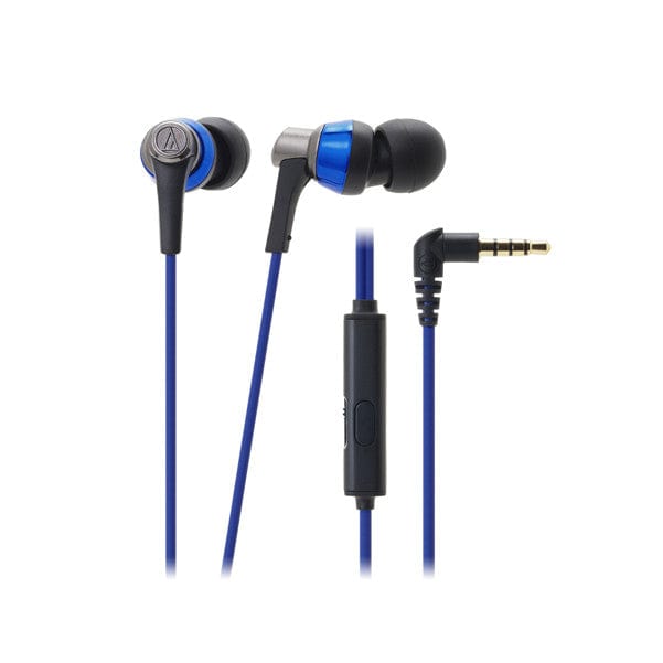 audio-technica headphones blue audio-technica ath-ckr3is sonicpro in-ear headphones with in-line mic & control
