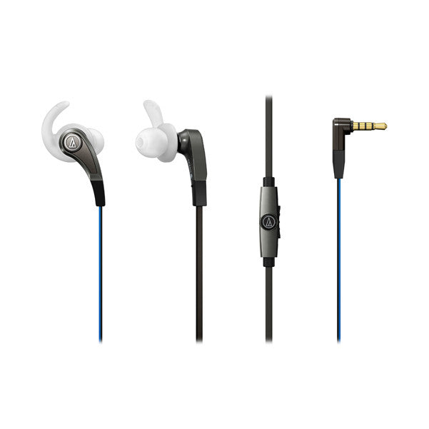 audio-technica headphones silver audio-technica ath-ckx9is sonicfuel in-ear headphones with in-line mic & control #color_silver