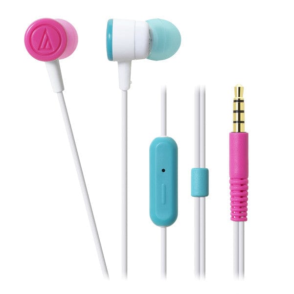 audio-technica headphones white crazy audio-technica ath-ckl220is dip in-ear headphones with mic and button control #color_white-crazy