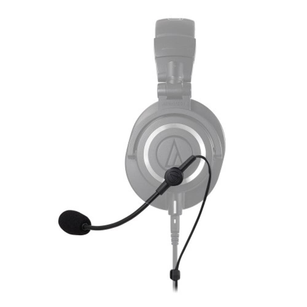 audio-technica microphone accessories audio-technica atgm2 detachable gaming boom microphone- black