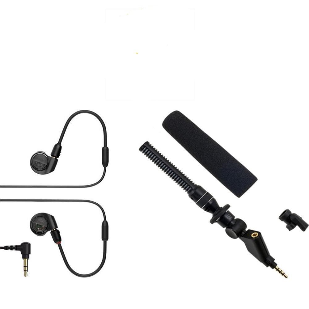 audio-technica microphone and headphone bundles audio-technica home creation bundle with at9913is plug-in microphone & ath e40 monitor headphone