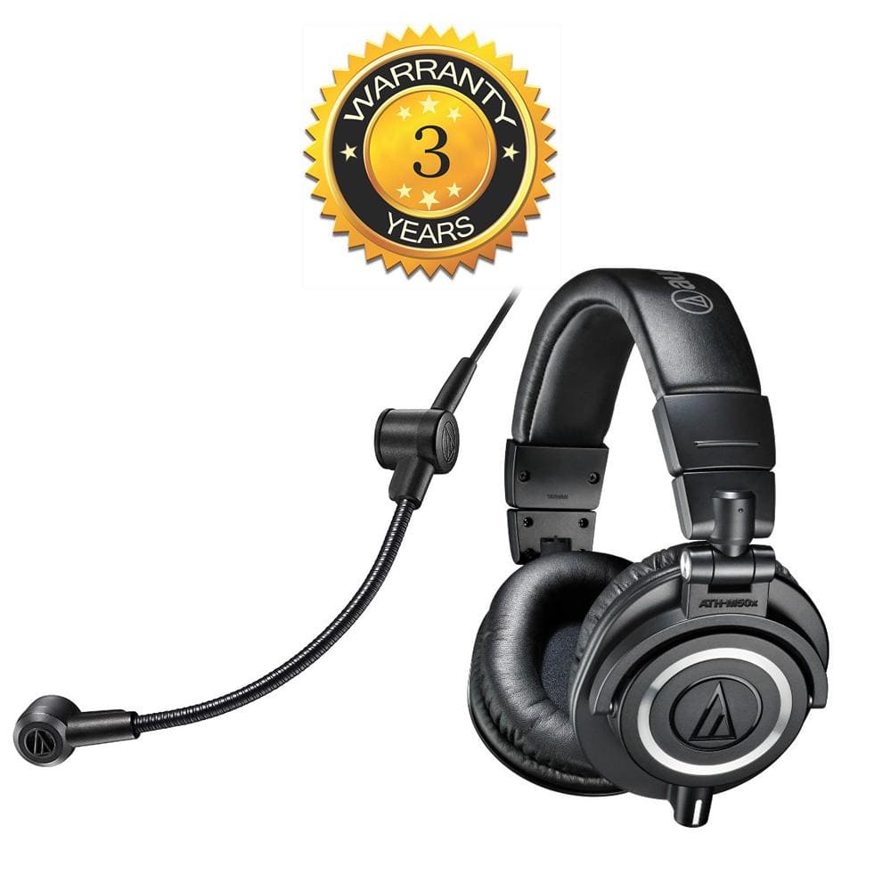 audio-technica microphone and headphone bundles audio-technica home creation bundle with atgm2-usb boom microphone & ath-m50x monitor headphone