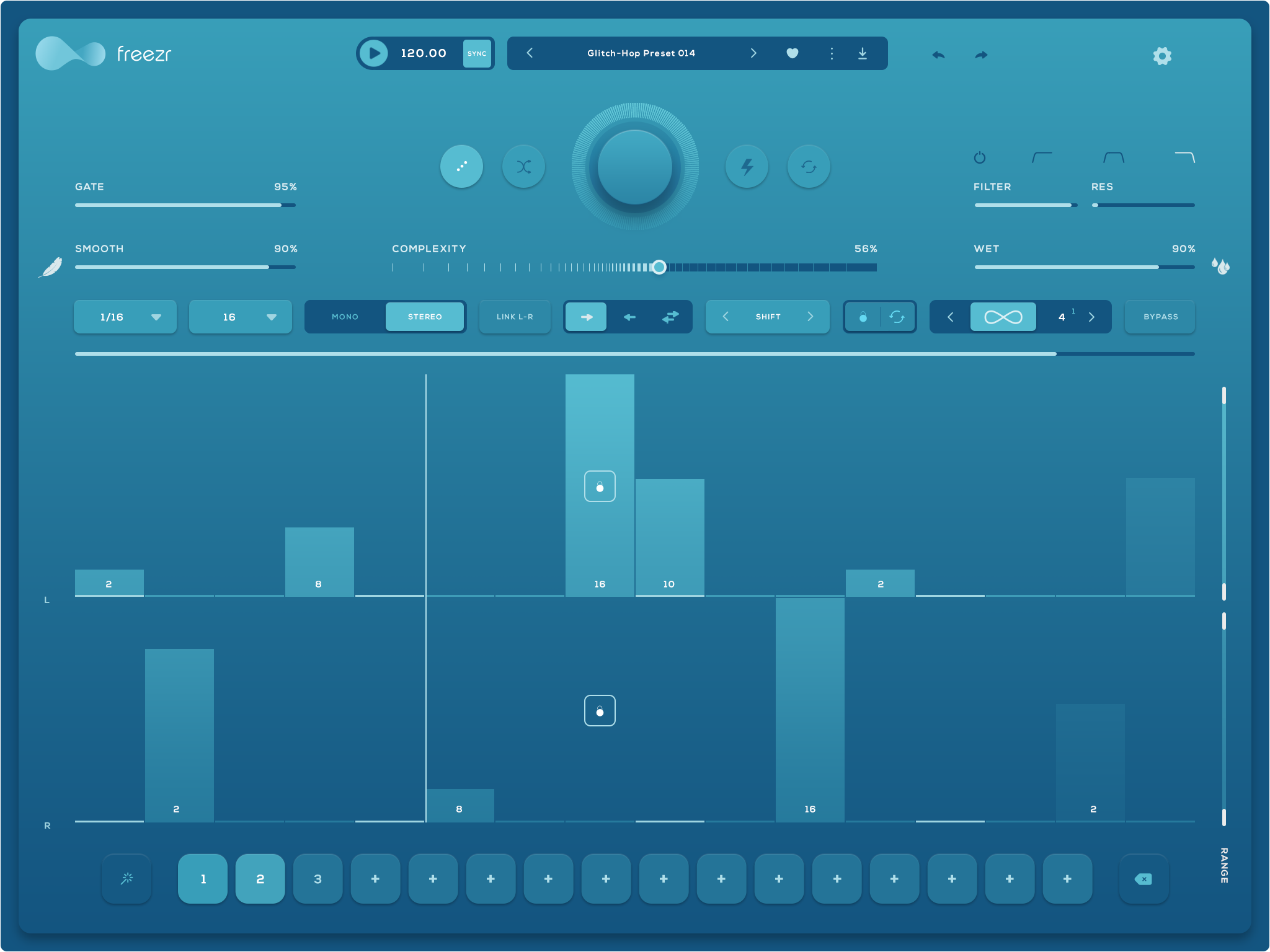 Audiomodern Virtual Instruments Audiomodern Freezr Freeze Sequencer Plug-in