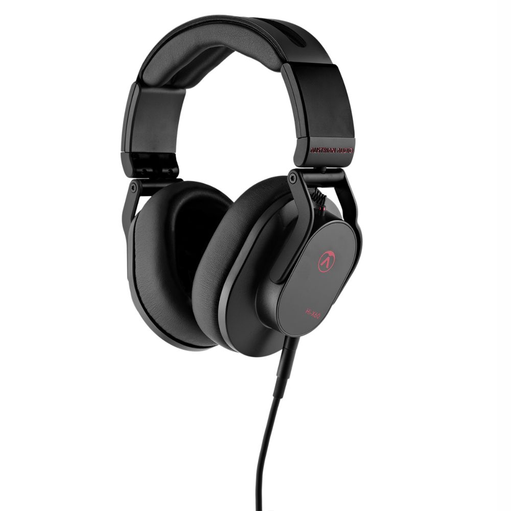 austrian audio studio headphones black austrian audio hi-x60 professional closed-back over-ear headphones