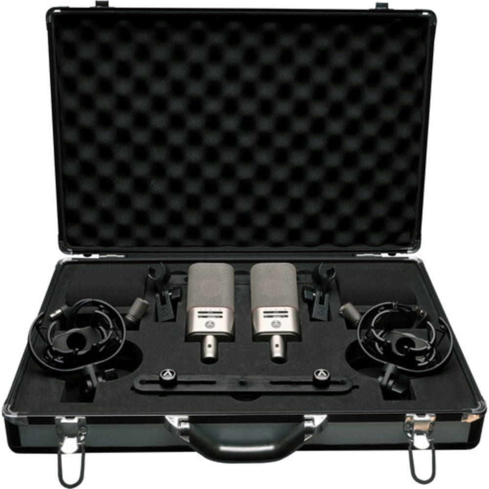 austrian condenser microphones austrian audio oc818 dual set plus multi-pattern large capsule condenser microphones