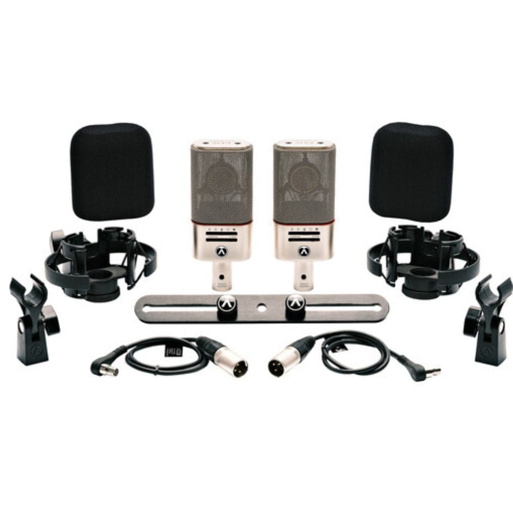austrian condenser microphones austrian audio oc818 dual set plus multi-pattern large capsule condenser microphones