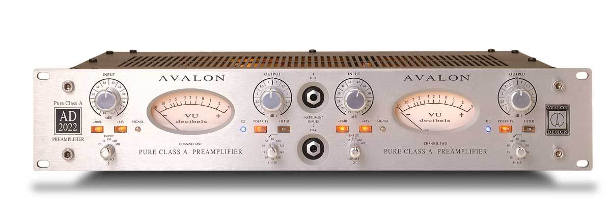 avalon design pre amps avalon ad2022 preamp