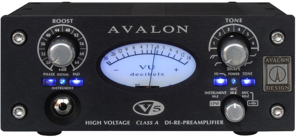 avalon design pre amps avalon v5 black