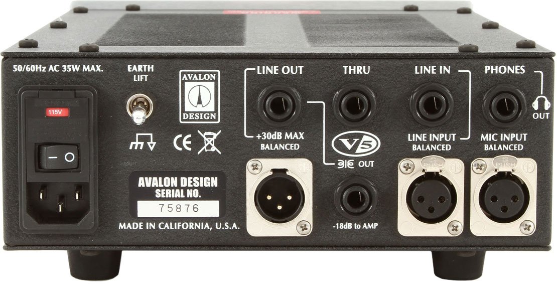 avalon design pre amps avalon v5 silver
