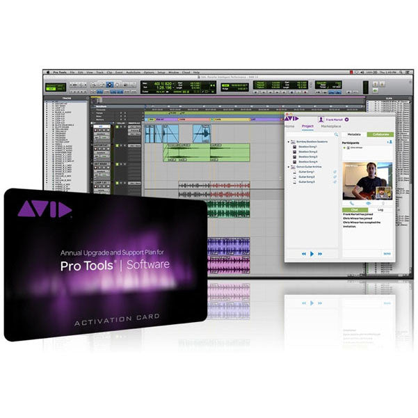 avid recording software avid upgrade and support plan for pro tools software (12 months)