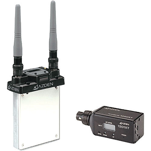 azden wireless systems azden 1201 series slot-in portable wireless plug-in microphone system