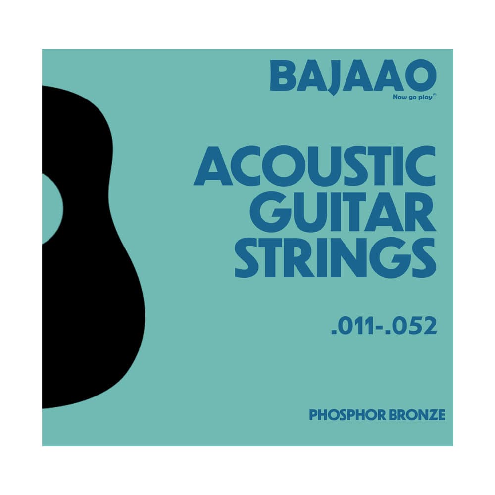 bajaao acoustic guitar strings custom light gauge bajaao phosphor bronze acoustic guitar string set #gauge_custom-light-gauge