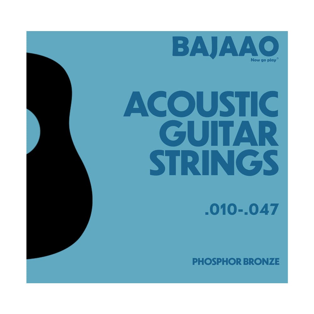 bajaao acoustic guitar strings extra light gauge bajaao phosphor bronze acoustic guitar string set #gauge_extra-light-gauge