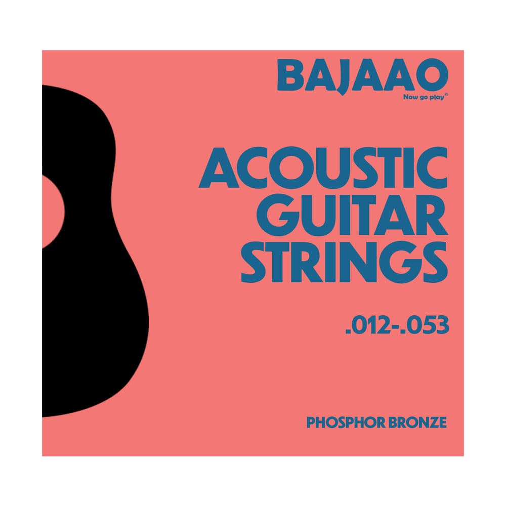bajaao acoustic guitar strings light gauge bajaao phosphor bronze acoustic guitar string set