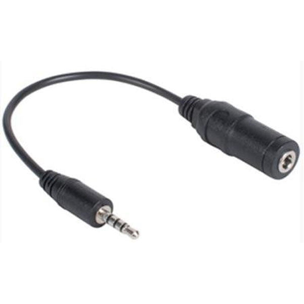 bajaao cables and connectors bajaao 2.5mm 4c plug to 3.5mm stereo jack adapter 6inch