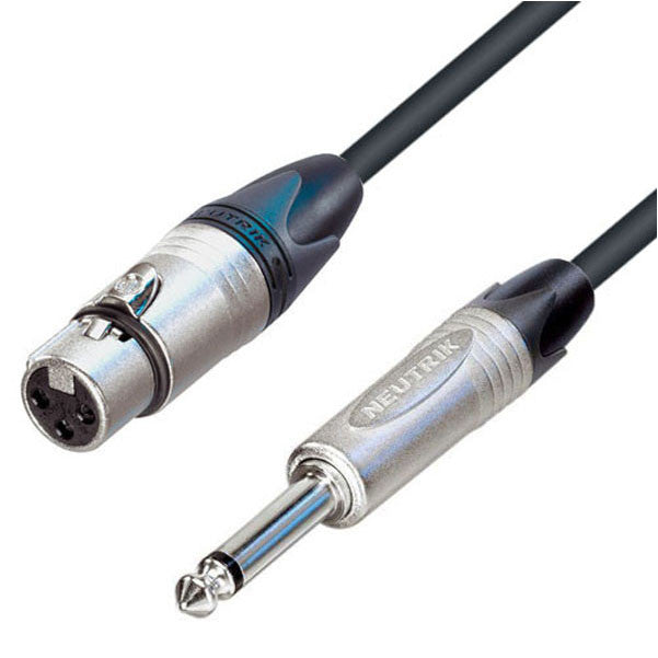 bajaao cables and connectors spectra cable - neutrik connectors 6 meters female xlr-1/4inch jack mono