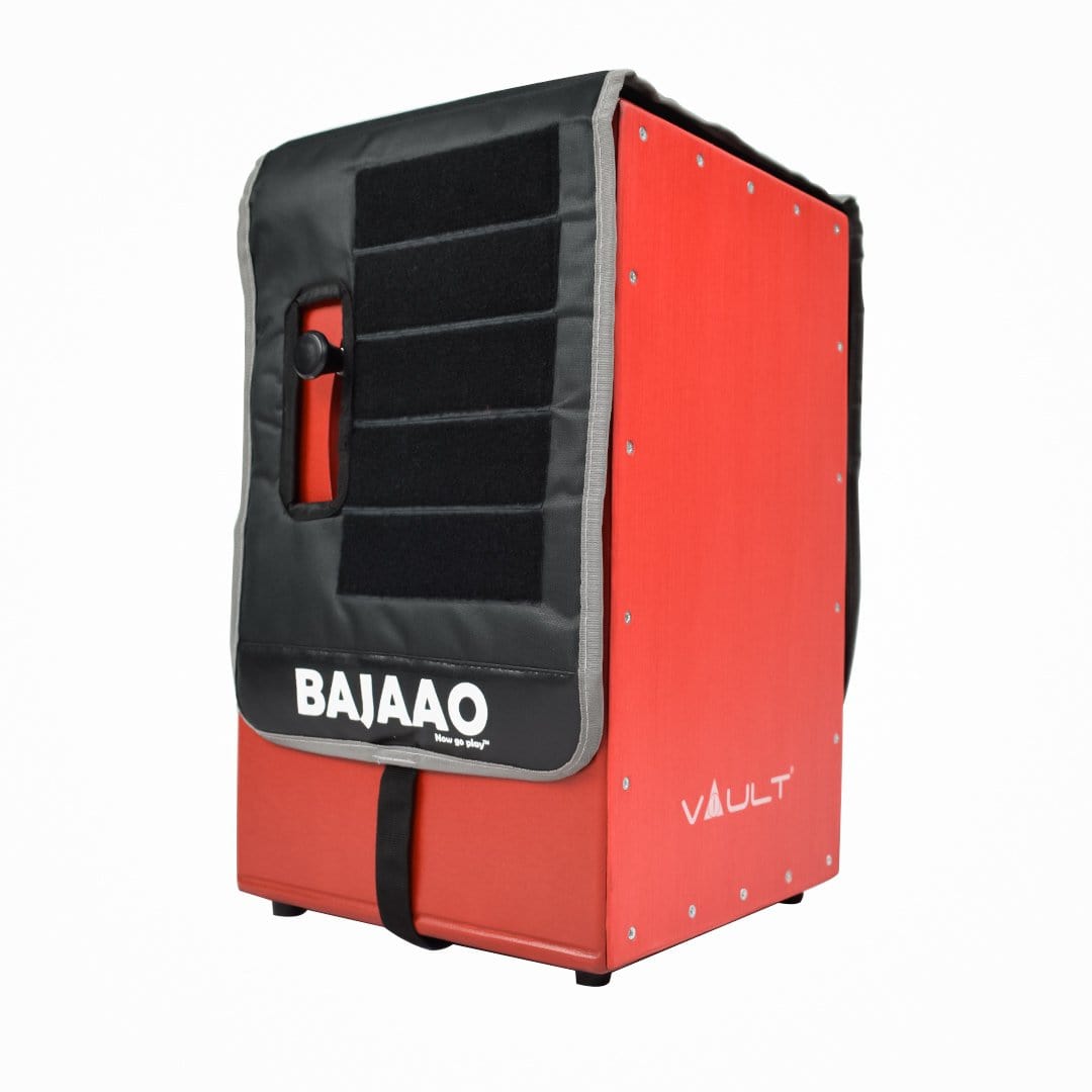 bajaao cajon accessories bajaao cajon saddle with padded seat and pocket - black