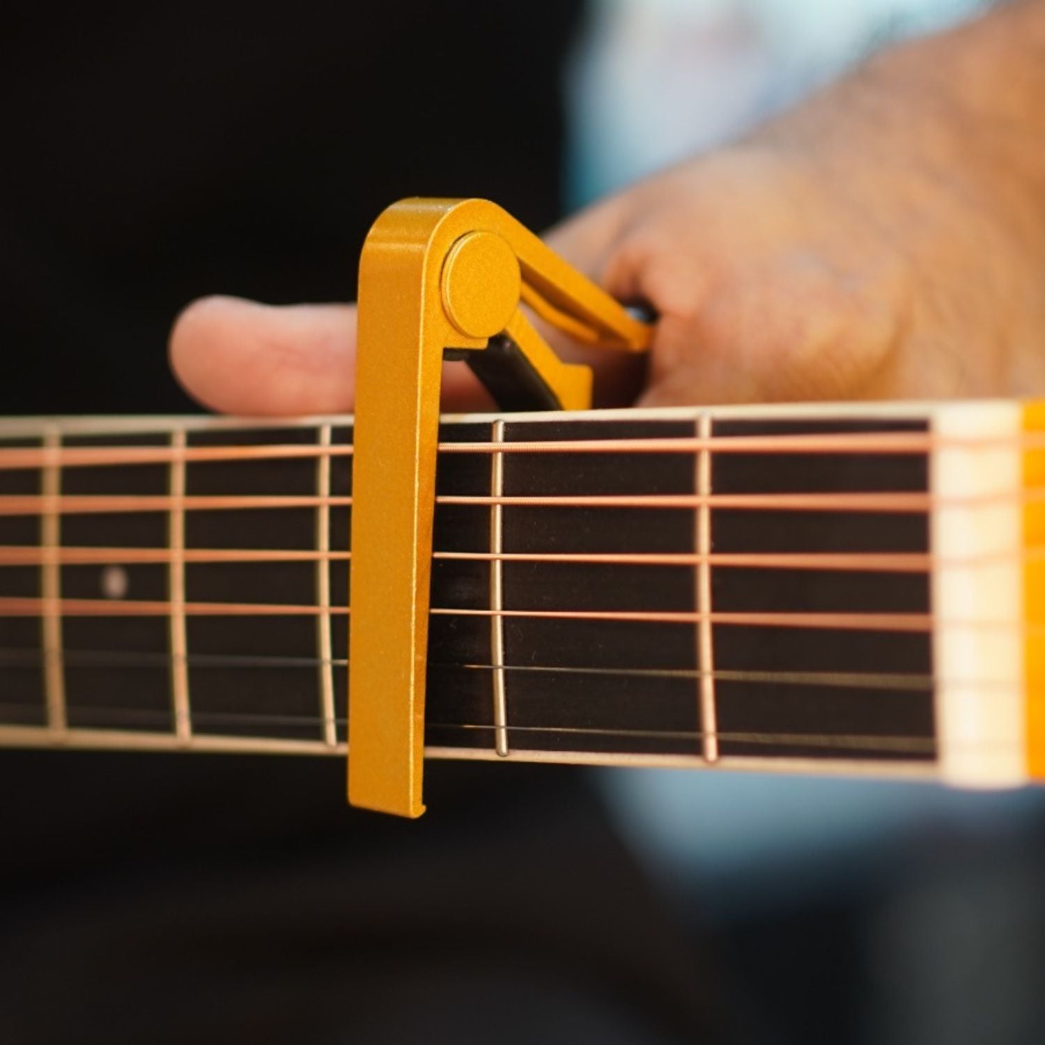 Bajaao Capos Bajaao Metal Capo For Guitar, Ukulele, Mandolin & Banjo #color_yellow