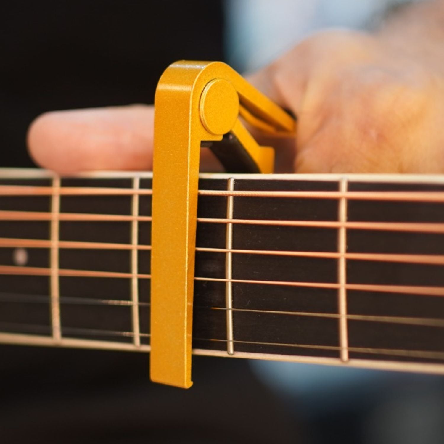 Bajaao Capos Bajaao Metal Capo For Guitar, Ukulele, Mandolin & Banjo #color_yellow