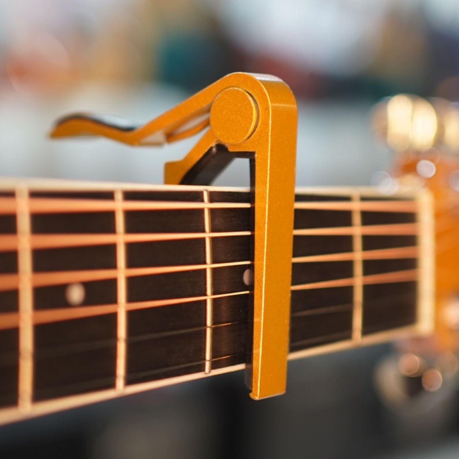 Bajaao Capos Bajaao Metal Capo For Guitar, Ukulele, Mandolin & Banjo #color_yellow