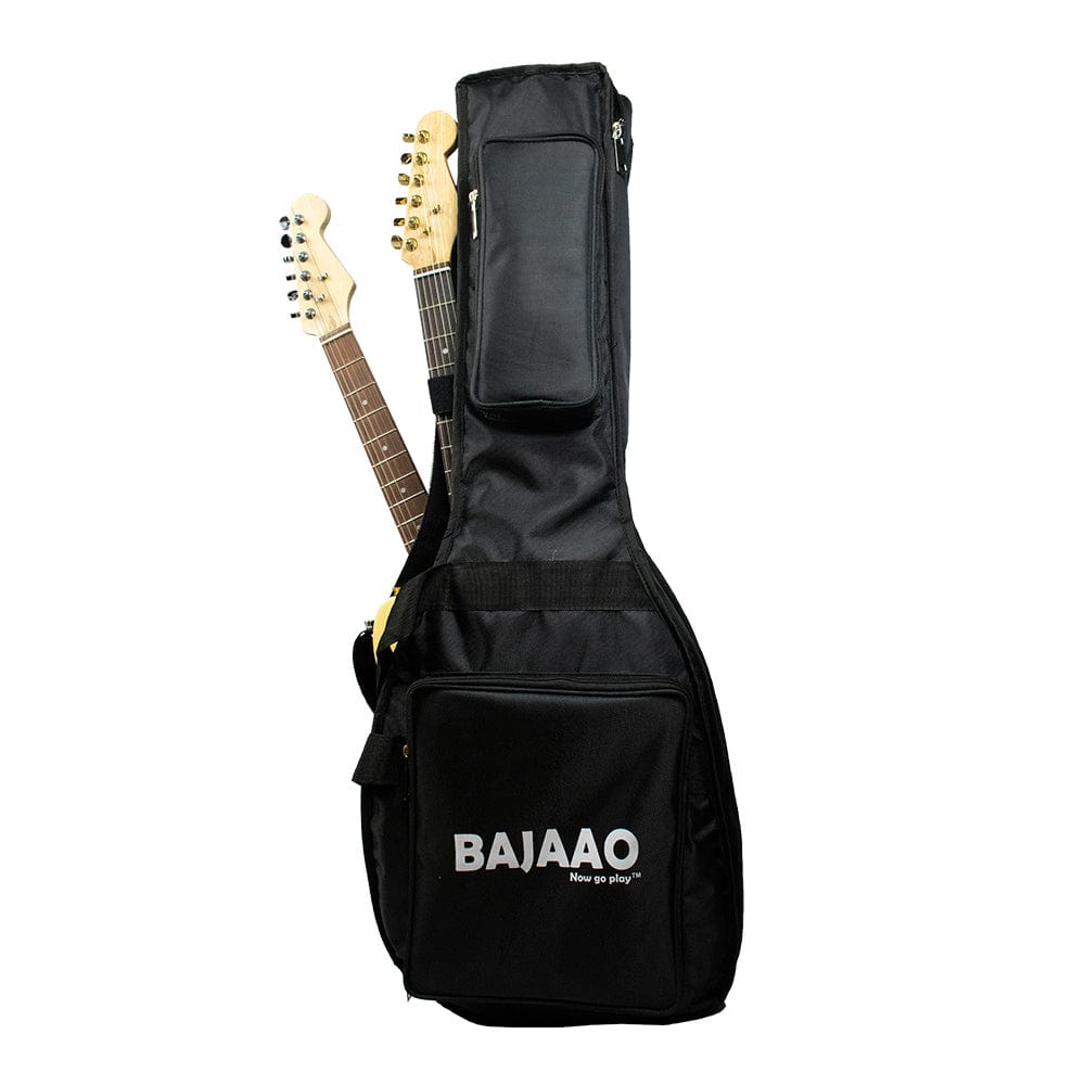 bajaao electric guitar gigbags bajaao dual electric guitar gig bag with 12mm padding for 2 electric guitars