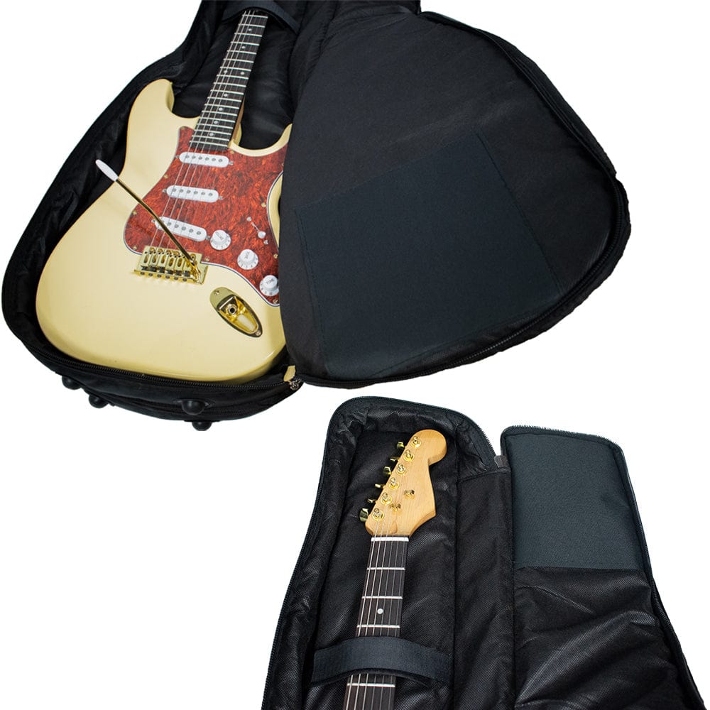 bajaao electric guitar gigbags bajaao dual electric guitar gig bag with 12mm padding for 2 electric guitars