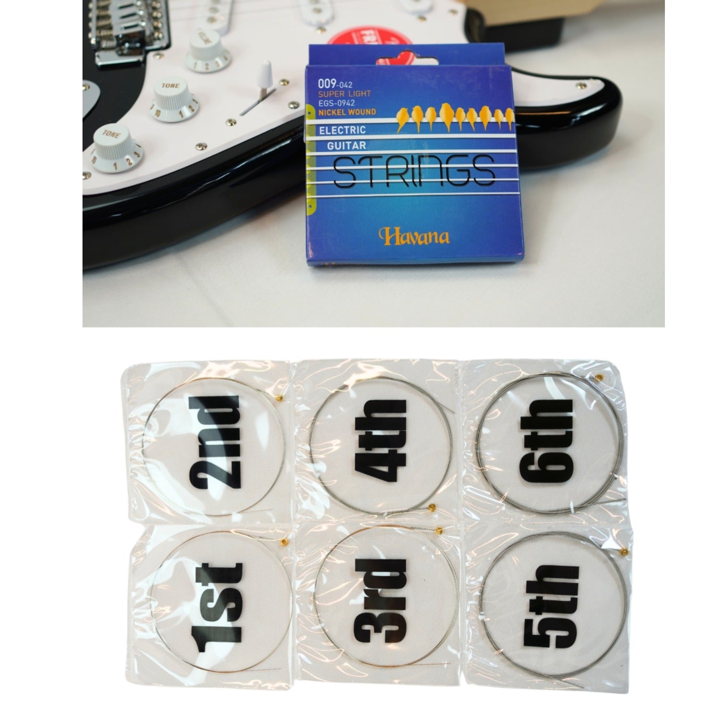 Bajaao Electric Guitar Strings Bajaao Nickel Wound Electric Guitar String Set