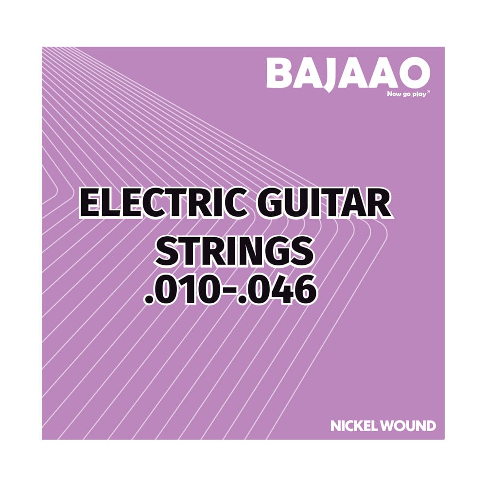 bajaao electric guitar strings light gauge bajaao nickel wound electric guitar string set