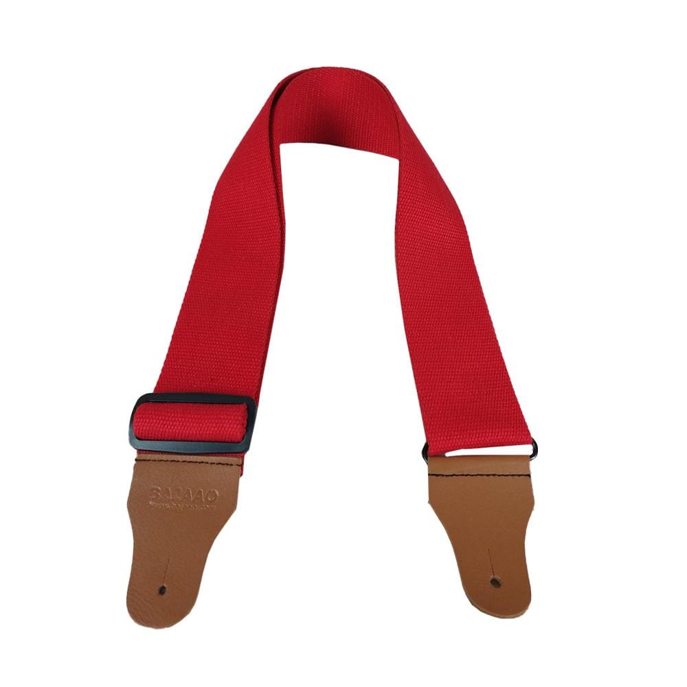 bajaao guitar straps bajaao 2.4-inch cotton guitar strap for electric / acoustic / bass guitar #color_red