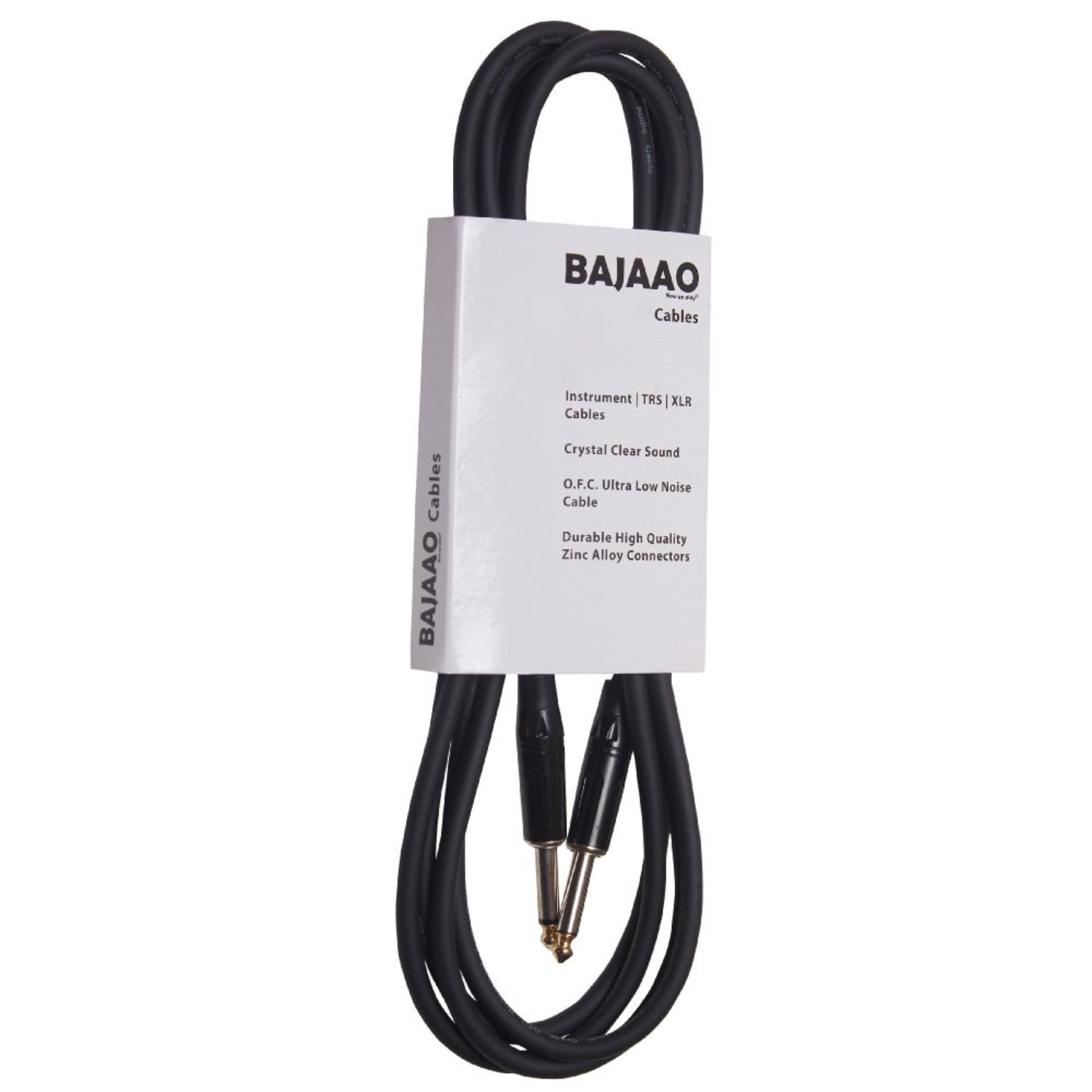 Bajaao Instrument Cables 3 Meter / Black Bajaao Standard Instrument Cable