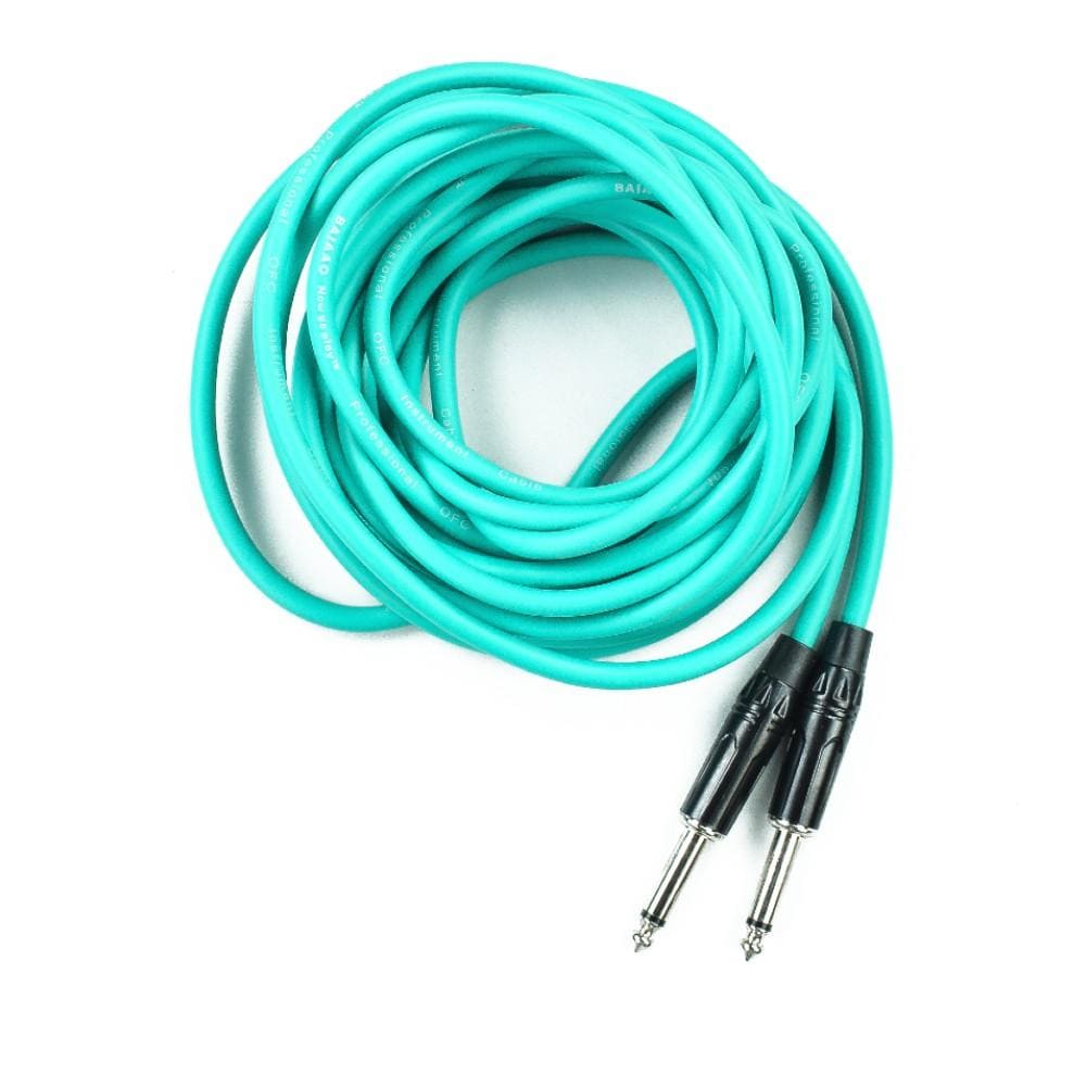 bajaao instrument cables 6 meter / green bajaao standard instrument cable
