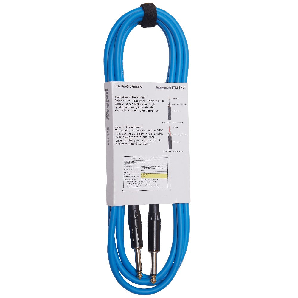 Bajaao Instrument Cables Bajaao Standard Instrument Cable #size_3-meter,color_blue