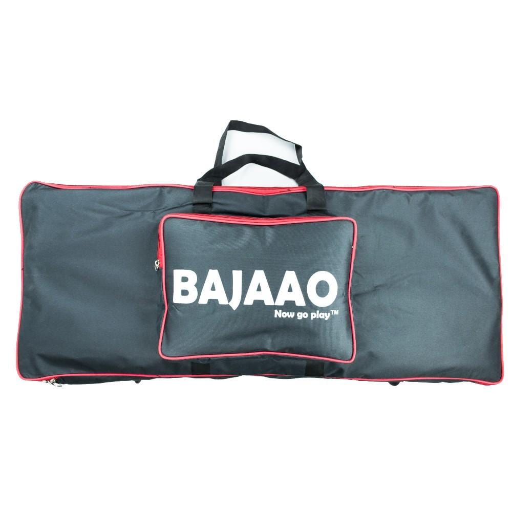 bajaao keyboard gigbags black & red bajaao 61-key keyboard gig bag - 5mm #color_black-&-red