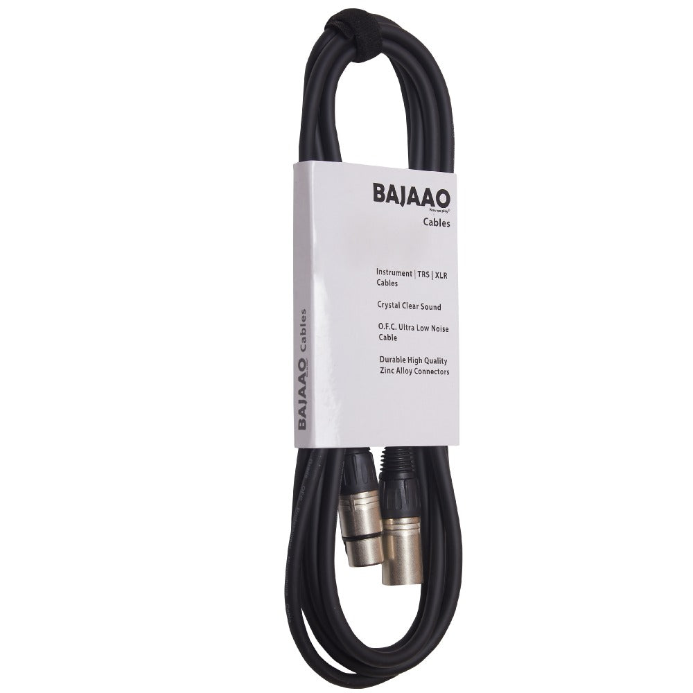 Bajaao Microphone Cables Bajaao Male XLR to Female XLR Microphone Cable