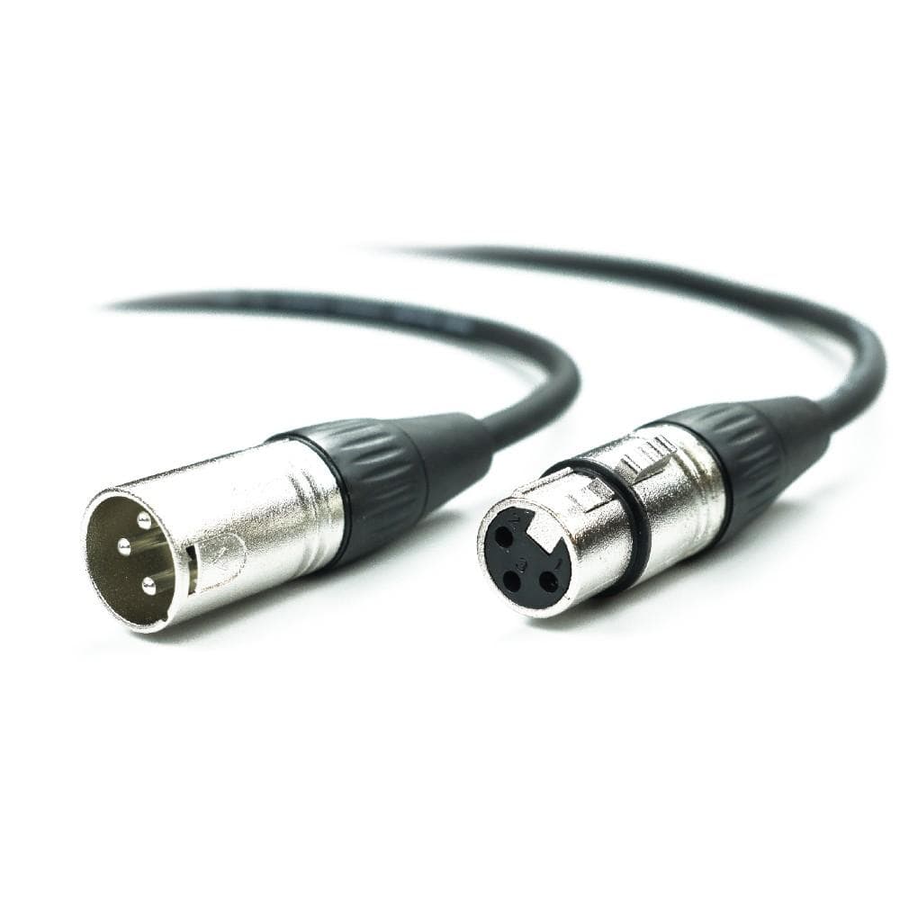 bajaao microphone cables bajaao male xlr to female xlr microphone cable - black - 3 meter - open box